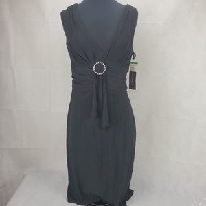 Karin Stevens Wrap Style Front Dress Petite 10P